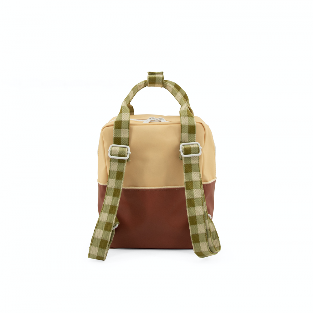 Sticky Lemon Kleiner Rucksack Colourblocking | fig brown