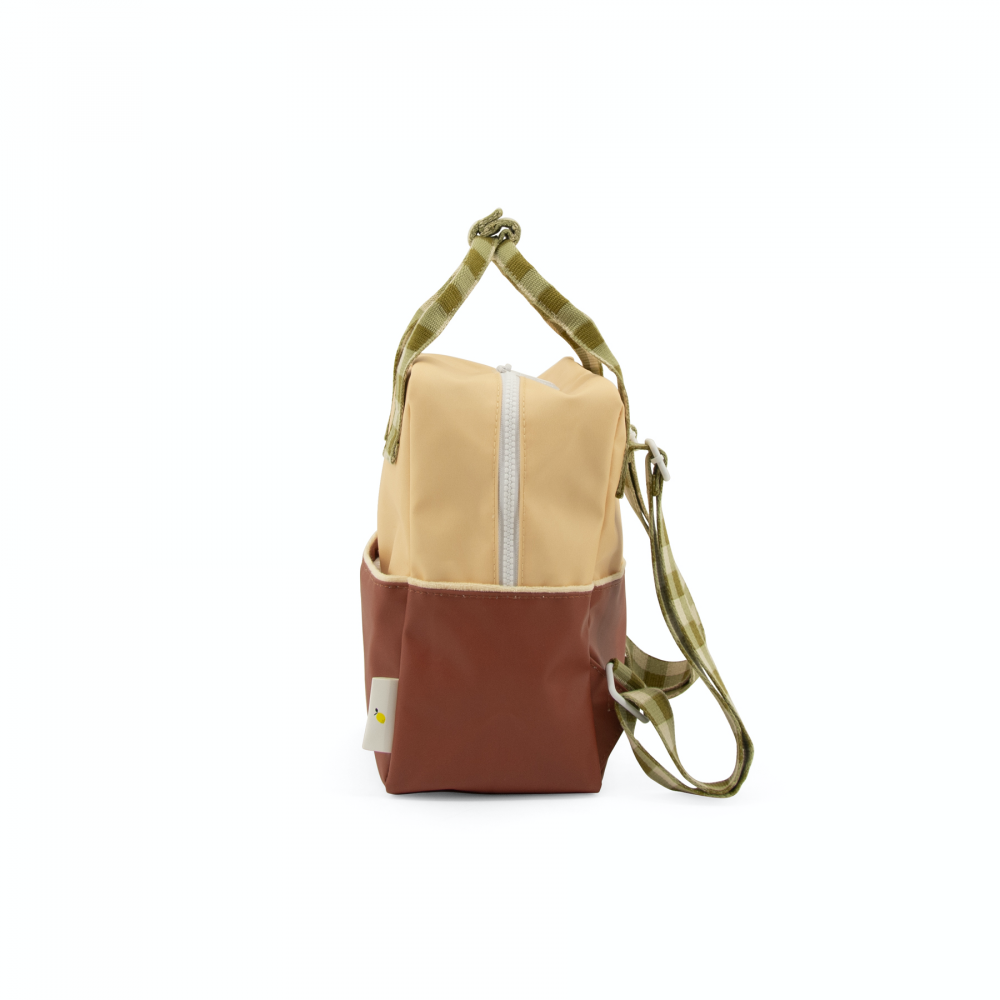 Sticky Lemon Kleiner Rucksack Colourblocking | fig brown