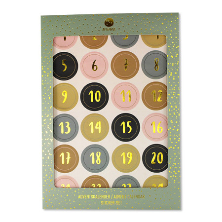 Ava & Yves Adventskalender-Sticker mint