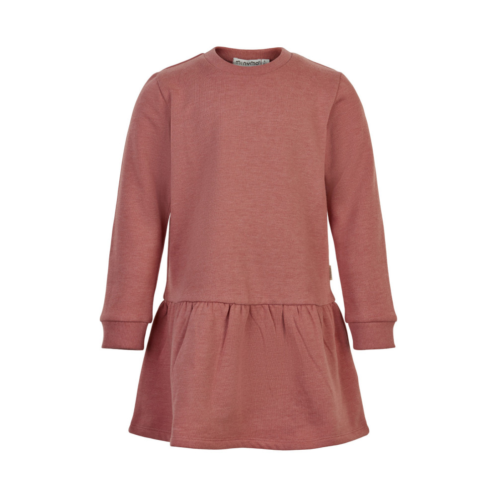 MinyMo Sweat Dresses - 2er Pack, canyon rose / braun